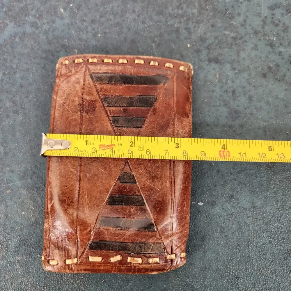 VTG Tri-fold Tooled Leather Men's Wallet Western
